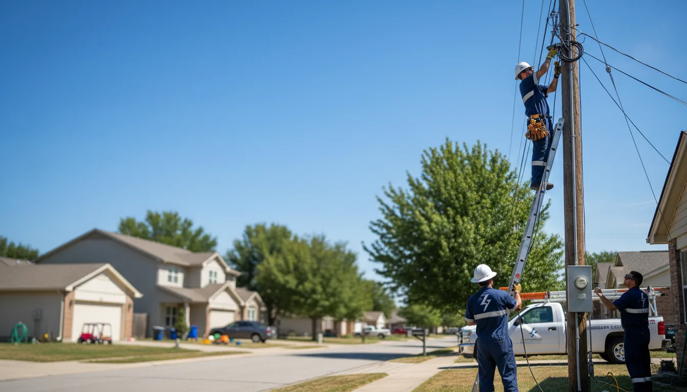 Residential electrician providing installation services in Columbia City, OR